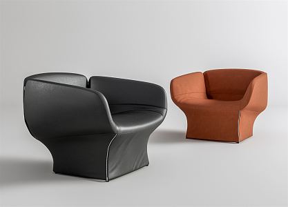 Modern MOROSO single sofa 3d model