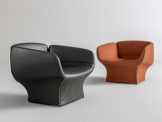 Modern MOROSO single sofa 3d model