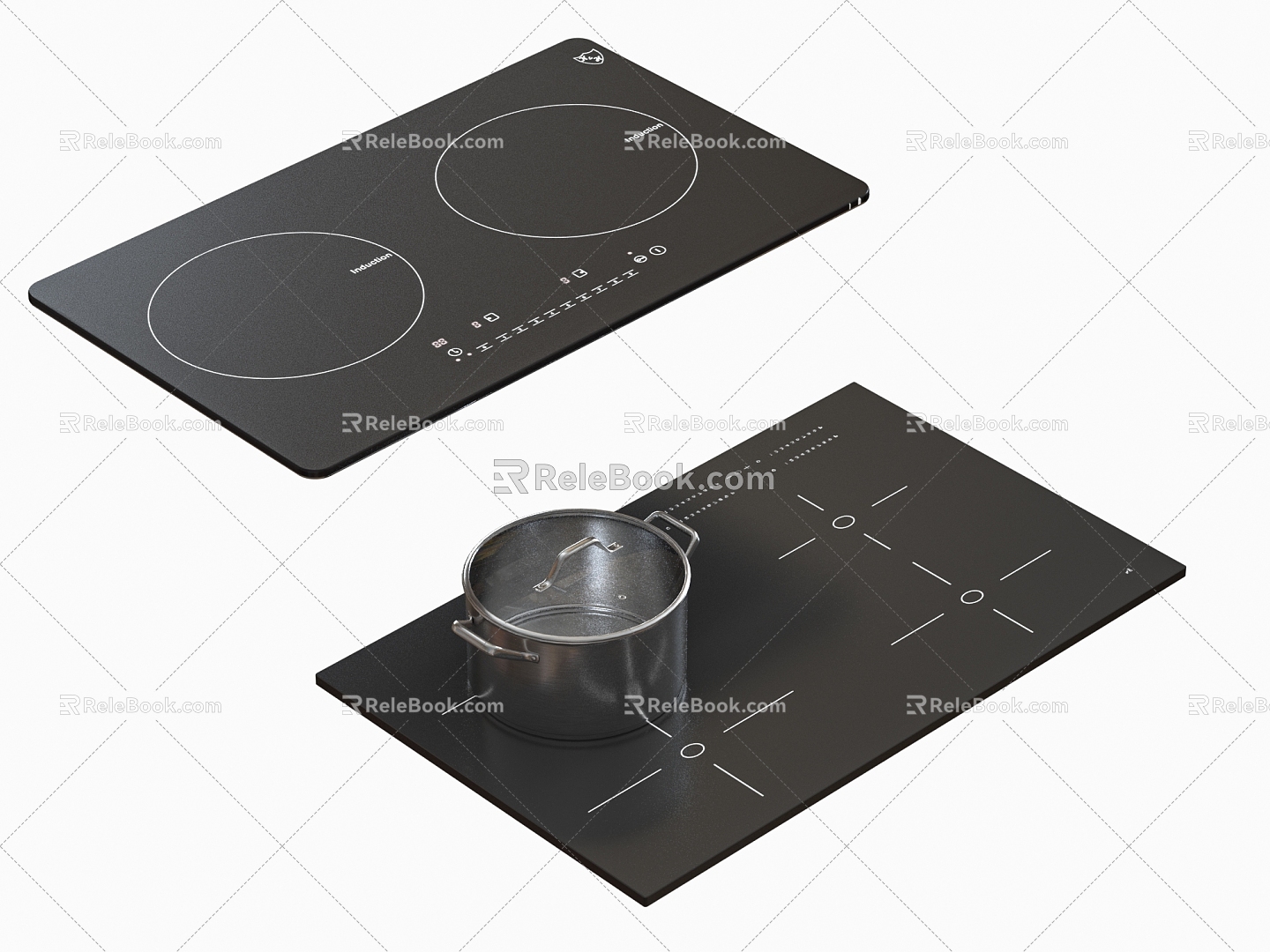 Induction Cooker Stove 3d model