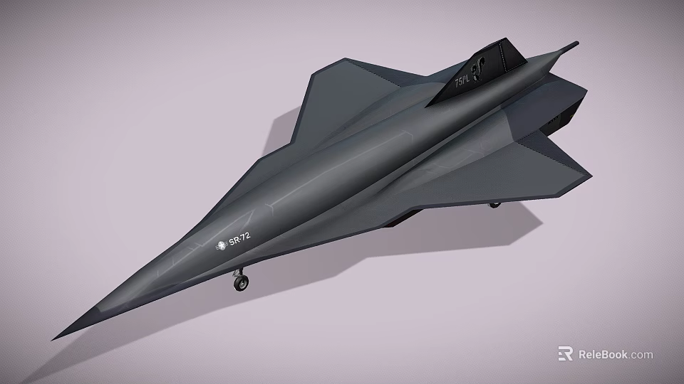 Modern Stealth Gray Fighter Jet With Sleek Body And Visible Landing Gear 3d model 