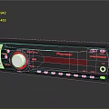 Modern CD mobile car player music player 3d model