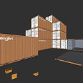 modern container 3d model