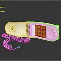White Landline Phone With Coiled Cord And Keypad Design For Home Use