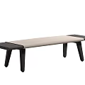 cassina Bench Bed End Stool Bench 3d model