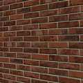 Classic Red Brick Wall with Rustic Texture and Earthy Tones for Decorative Use 3d model