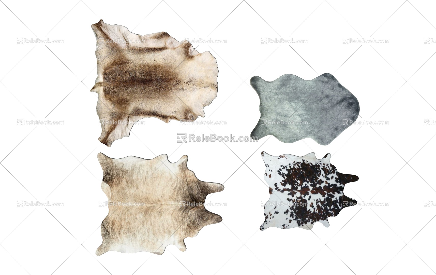 Animal Carpet Modern Shape Carpet 3d model