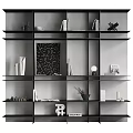 Modern Open Shelving Unit With Multiple Tiers For Books Decorative Vases And Art Pieces
