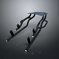 Black Metal Household Support Stand With Sturdy Frame And Flat Top Surface For Daily Use