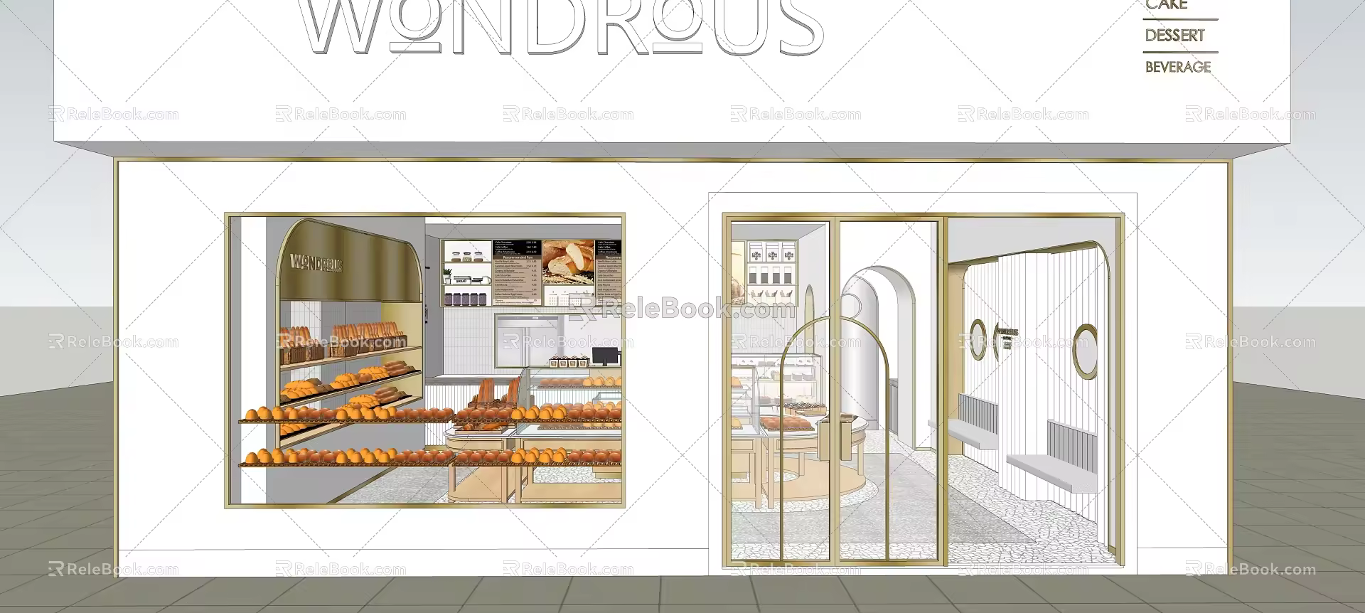 Modern Bakery 3d model