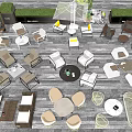 Modern Outdoor Sofa Sets With Wicker Designs Coffee Tables And Plants