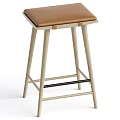 Nordic Bar Stool Milotti 3d model