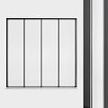 Modern Black Aluminum Casement Window With Sleek Frame And Clear Tempered Glass