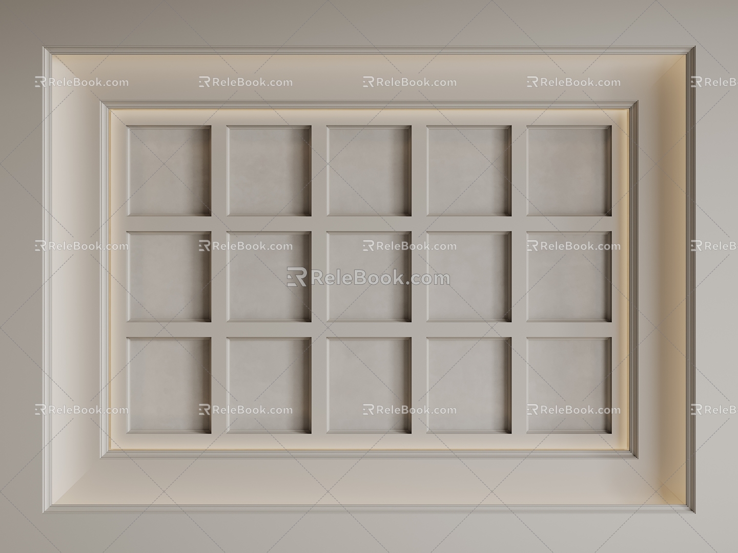 French Ceiling Bedroom Ceiling Guest Restaurant Ceiling 3d model