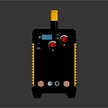 Yellow Welding Machine With Black Handle And Control Panel Features Digital