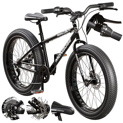 Black Mongoose Fat Tire Bike With Accessories And Replacement Parts 3d model