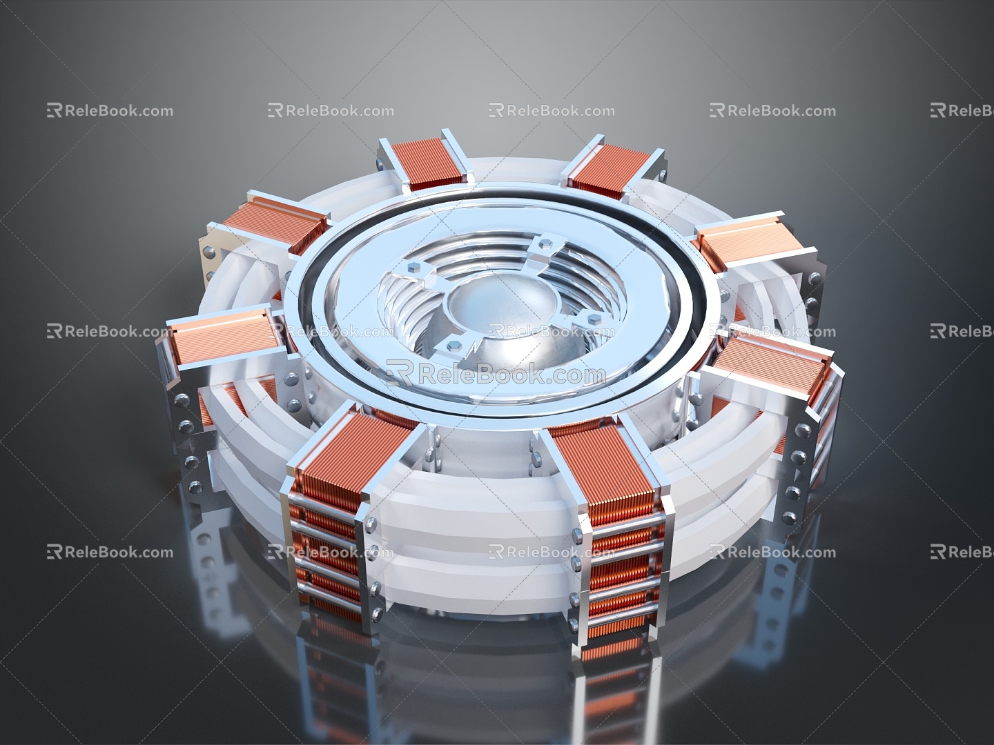 science fiction nuclear reactor science fiction item science fiction component high-tech component science fiction equipment science fiction scene 3d model