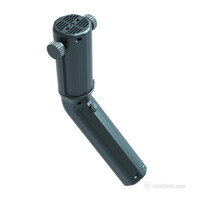 Professional Black Adjustable Microphone Stand With Boom Arm For Studio Use 3d model 