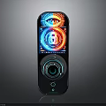 Smart Door Lock With Fingerprint Recognition Password And Colorful Display Screen