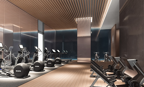 Modern Gym 3d model