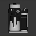 Sleek Modern Kitchen Coffee Maker With Black Silver Exterior And White Brewing Pot