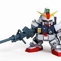 Technology Exhibition Hall Featuring Future Tech Style Gundam Model With Detailed Design Elements