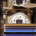 Modern Luxurious Bar Interior Design With Stylish Counter And Ambient Lighting Decor