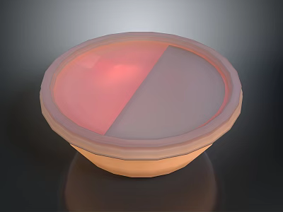 Silicone Round Food Storage Lid With Pink And Gray Design For Kitchen Use 3d model