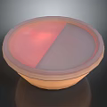 Silicone Round Food Storage Lid With Pink And Gray Design For Kitchen Use