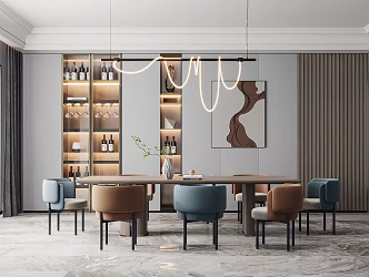 Modern Restaurant 3d model