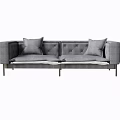 Modern Double Sofa Simple Double Sofa 3d model