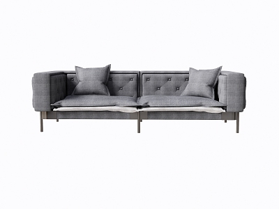 Modern Double Sofa Simple Double Sofa 3d model