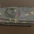 Ukrainian Army Tank BMP-2 Infantry Fighting Vehicle Armored Vehicle Reconnaissance Vehicle Armored Carrier Tracked Armored Vehicle Low Face Number Low Model Simple Model Game 3d model