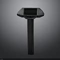 Black Industrial Modern Stand Structure Device With Interactive Screen