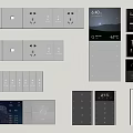 Hotel switch socket card to take electricity 3d model