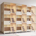 Wooden Multi Tiered Garden Decor Display Shelving with Open Staircase Compartments Design