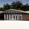 Modern Visitor Center With Glass Facade Waiting Lounge And Contemporary Architecture