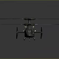 Modern Helicopter With Advanced Multiple Rotor System Sleek Dark Body And Aerodynamic Design