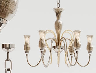 glass chandelier 3d model