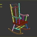 Elegant Traditional Wooden Rocking Chair With Classic Design And Comfortable Armrests