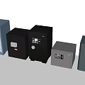 Modern Safe Safe Safe Safe Lockbox Safe 3d model