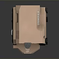Tactical Copper Colored Weapon Sight With Yellow Lens And Adjustment Knobs Design