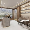 Modern Interior Liangyonghui Oral Clinic Mall Shop With Reception Desk Marble Countertop And Honor