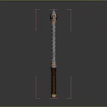 Decorative Metal Head Hammer With Wooden Handle And Braided Chain Design