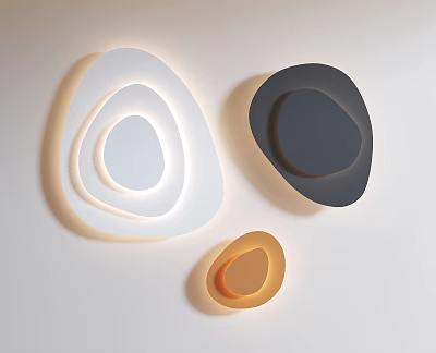 Modern Design Ceiling Lights With Unique Shapes And Colors 3d model Modern Design Ceiling Lights With Unique Shapes And Colors 3d model