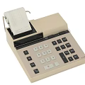 Vintage Office Business Equipment With Numeric Keypad Paper Roll And Printing Function 3d model