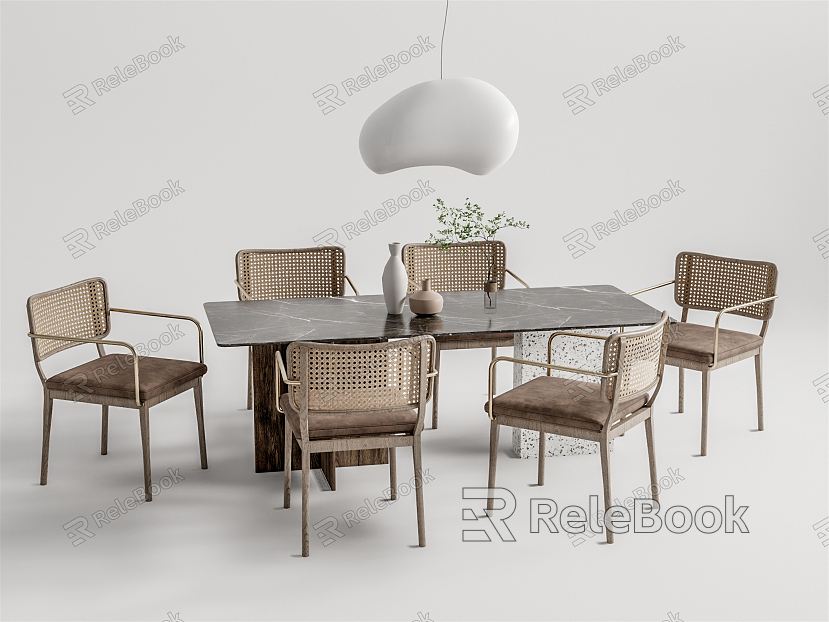 Quiet Dining Table and Chair Combination Dining Table and Chair model