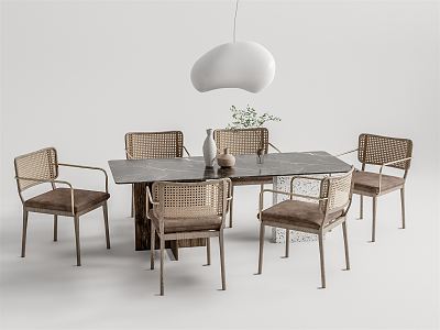 Quiet Dining Table and Chair Combination Dining Table and Chair model