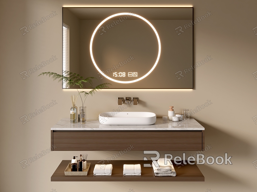 Modern Bathroom Cabinet Bathroom Basin Bathroom Ornaments model