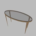 Black Wavy Edge Dining Table With Gold Hammered Textured Legs