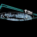 Modern Exhibition Hall Ceiling Design With Linear Lighting And Structural Details